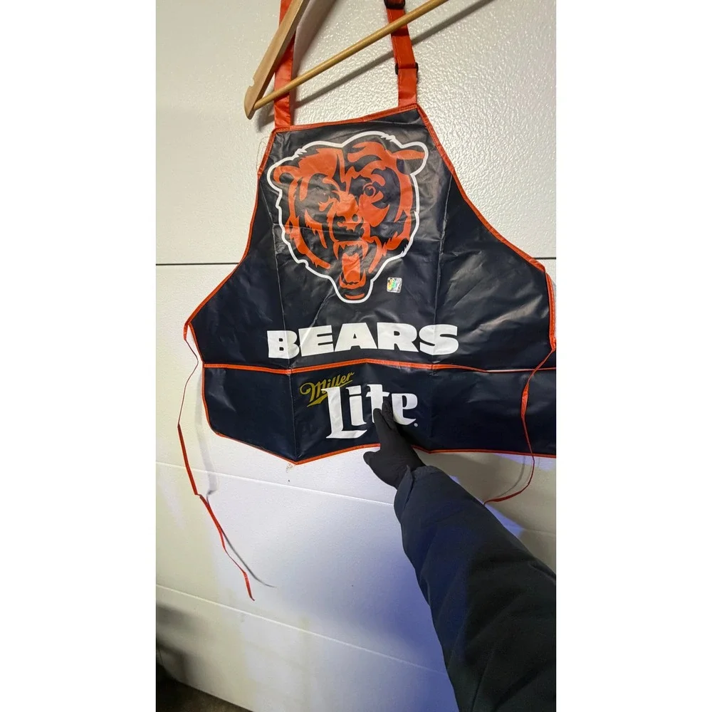 Chicago Bears Miller Lite NFL Football‎ Grilling BBQ Apron
